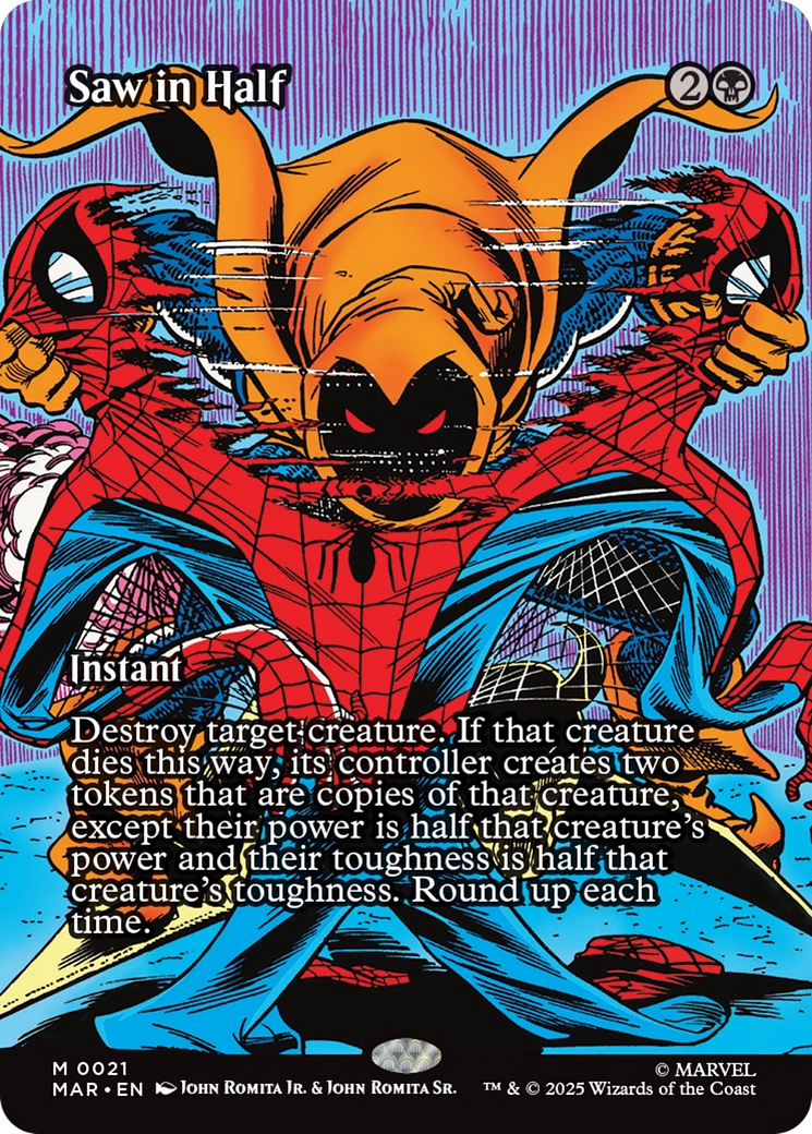 Scier en deux (Sans bordure) [Univers Marvel : Éternel-Légal]