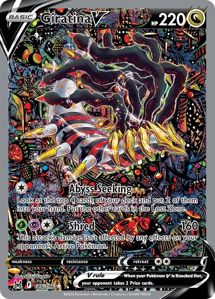 Giratina V (186/196) [Espada y Escudo: Origen Perdido]