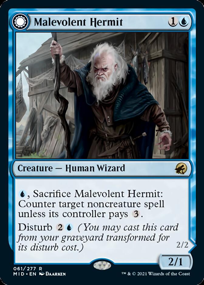 Ermite malveillant // Spectre bienveillant [Innistrad: Chasse de minuit]