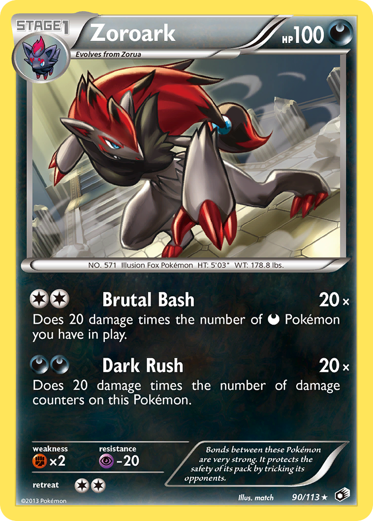 Zoroark (90/113) (Exclusiva de Baraja Temática) [Negro y Blanco: Tesoros Legendarios]