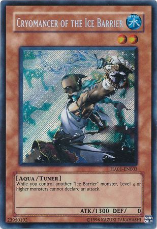 Cryomancien de la Barrière de Glace [HA01-FR003] Secret Rare