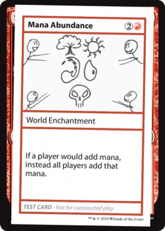 Abundancia de maná (Edición de 2021) [Cartas de prueba de Mystery Booster]