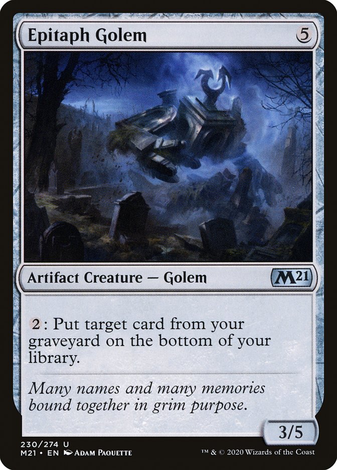 Gravegolem [Magic 2021]