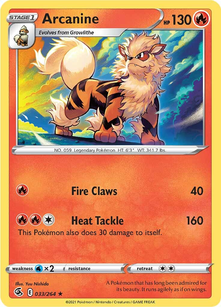 Arcanine (033/264) [Espada y Escudo: Golpe Fusión]