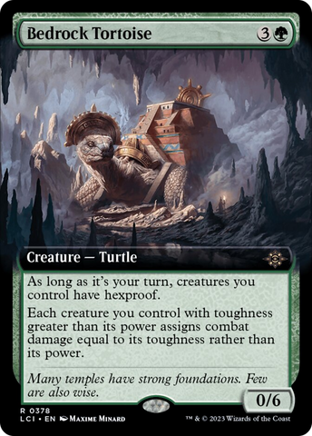 Tortuga de lecho rocoso (Arte extendido) [Las cavernas perdidas de Ixalan]