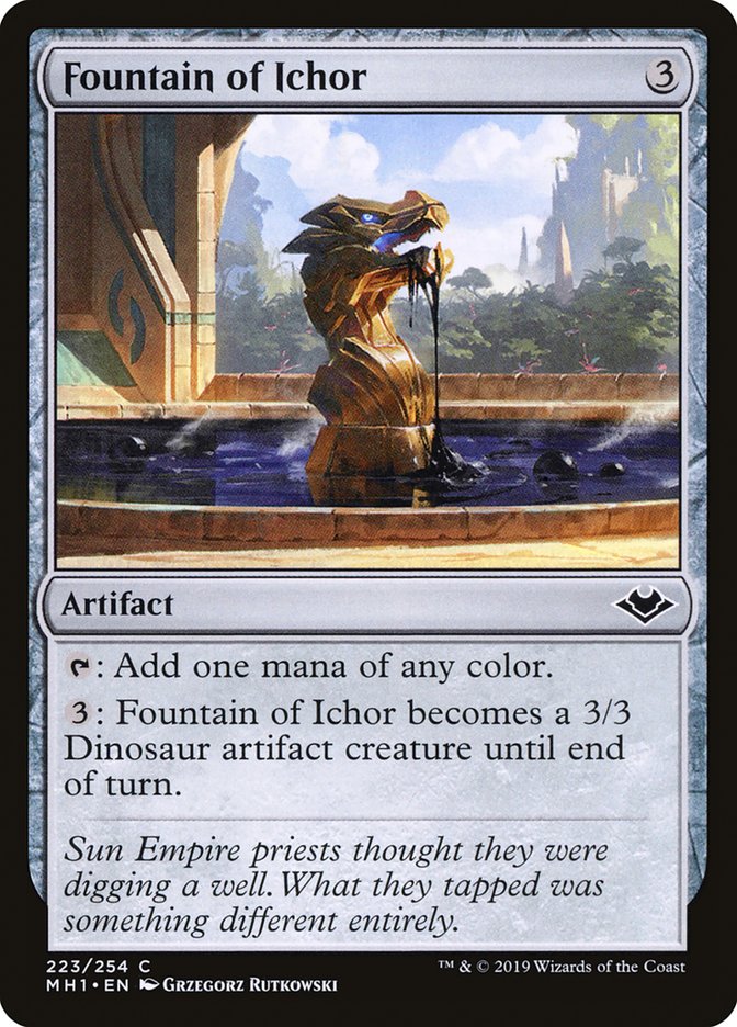 Fontaine d'ichor [Horizons du modern]