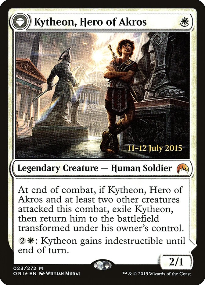 Kytheon, héroe de Akros // Gideon, forjado en la batalla [Promos de presentación de Magic Origins]