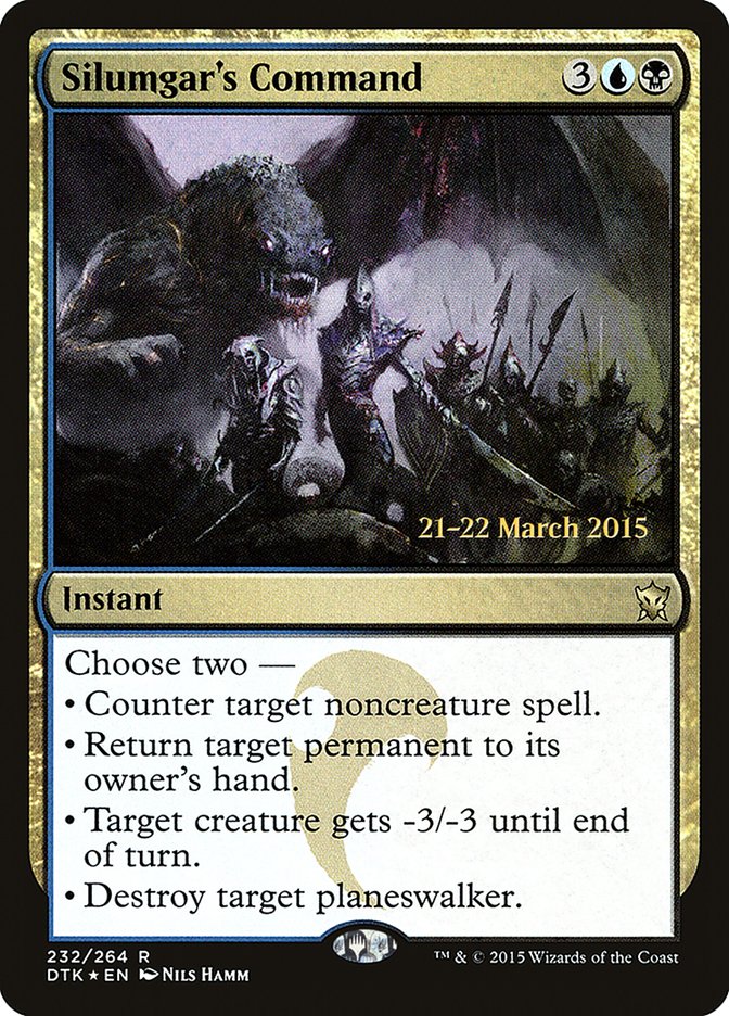 Commandement de Silumgar [Prerelease Promos Dragons de Tarkir]