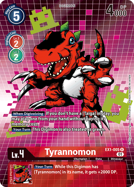 Tyrannomon [EX1-005] (Arte Alternativo) [Colección Clásica]