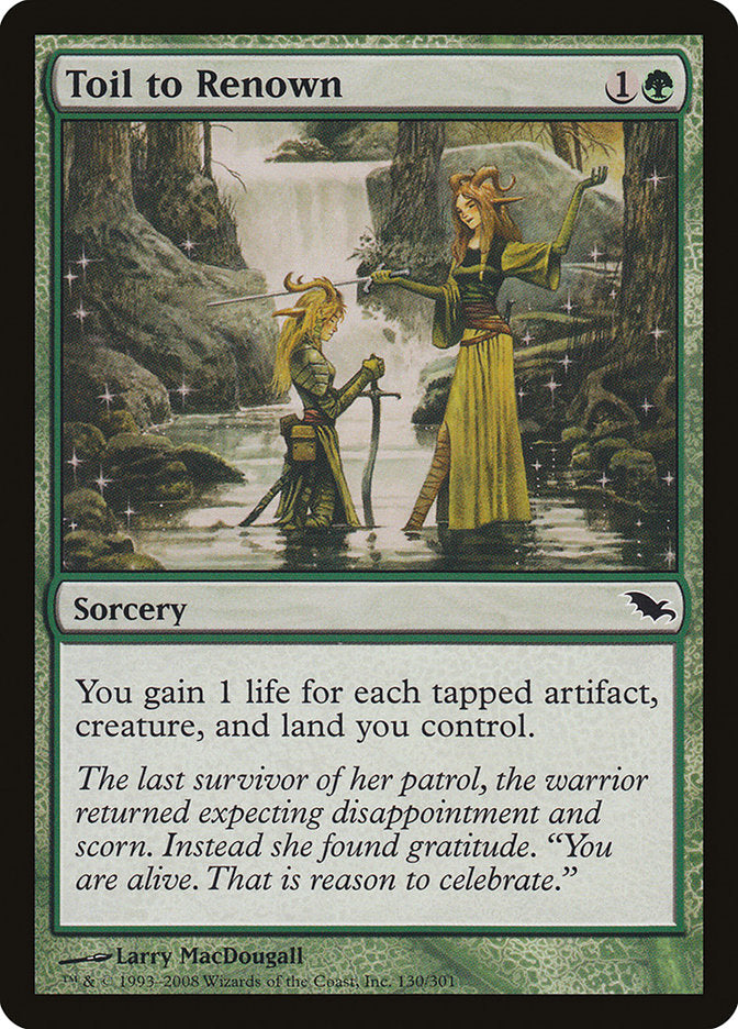 Travail acharné pour la renommée [Shadowmoor]