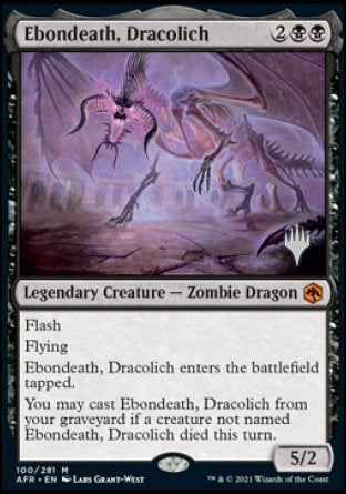 Mort-d'Ébène, Dracolich (Pack promo) [Dungeons & Dragons: Aventures dans les Royaumes Oubliés promos]