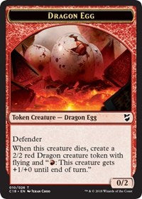 Huevo de Dragón // Ficha de Dragón de Doble Cara [Commander 2018 Tokens]