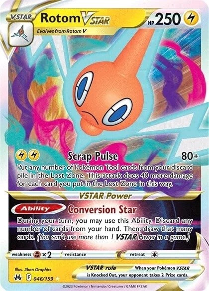 Rotom V-ASTRO (046/159) [Espada y Escudo-Cenit Supra]