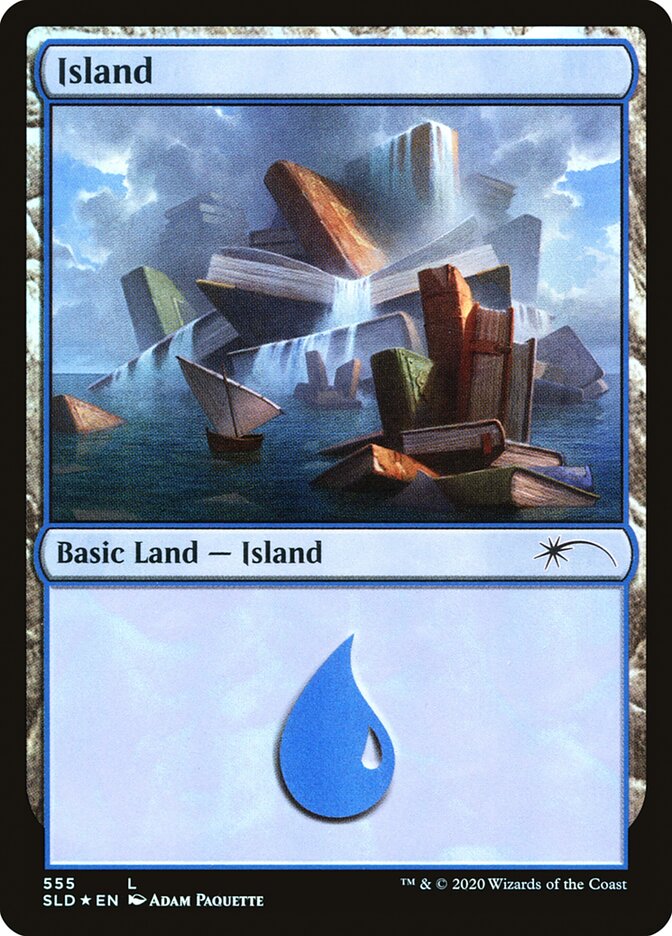 Île (Bien lu) (555) [Promos Secret Lair Drop]