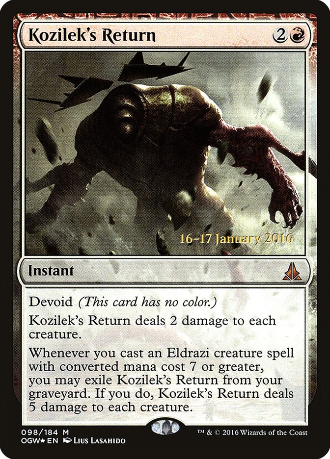 Retour de Kozilek [Prerelease Promos Serment des Sentinelles]