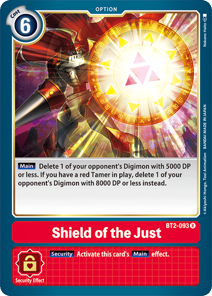 Escudo de los Justos [BT2-093] [Lanzamiento de la Caja de Mejora Especial Ver.1.0]