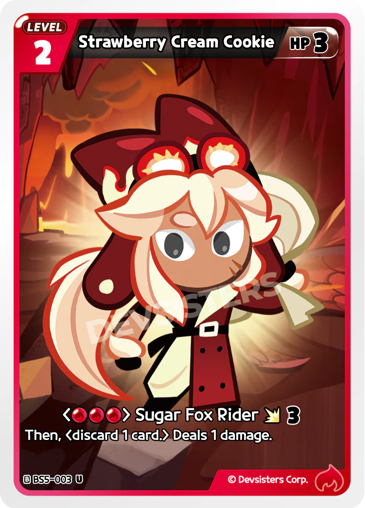Image for Strawberry Cream Cookie (BS5-003) (BS5) - CookieRun: Braverse TCG