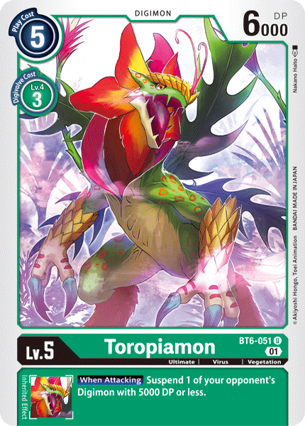 Toropiamon [BT6-051] [Doble Diamante]