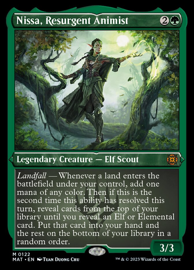 Nissa, animiste renaissante (gravure à l'acide) [L'après-Guerre des machines]