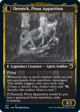 Dennick, apprenti pieux // Dennick, apparition pieuse [Innistrad: Double Feature]