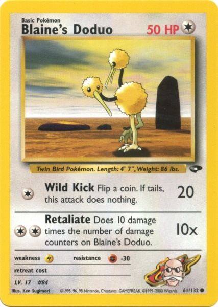 Doduo de Blaine (61/132) [Défi des Gyms Illimité]