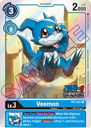 Veemon [BT2-021] (Grand Prix DC-1) [Promociones especiales de lanzamiento]