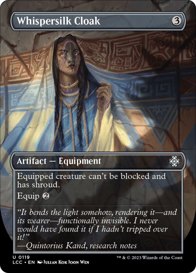 Manteau soyeux murmure (Sans bordure) [Commander Les cavernes perdues d'Ixalan]