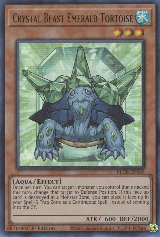 Bête Cristalline Tortue Émeraude [BLCR-EN049] Ultra Rare