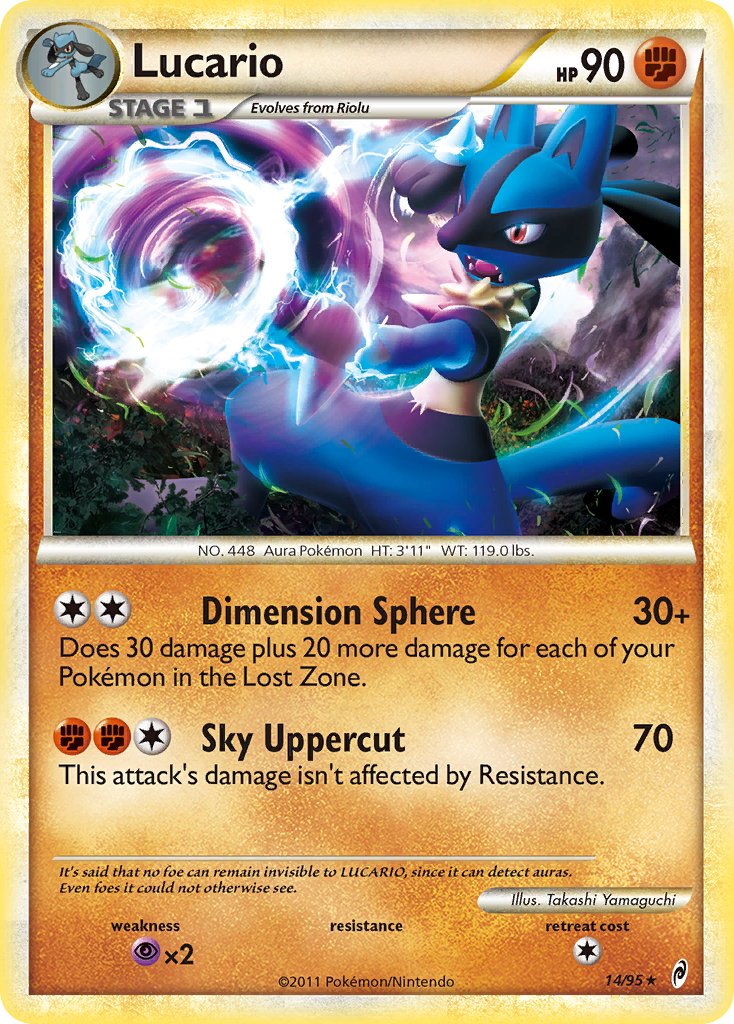 Lucario (14/95) (Exclusivité des decks à thème) [HeartGold & SoulSilver: Appel des Légendes]