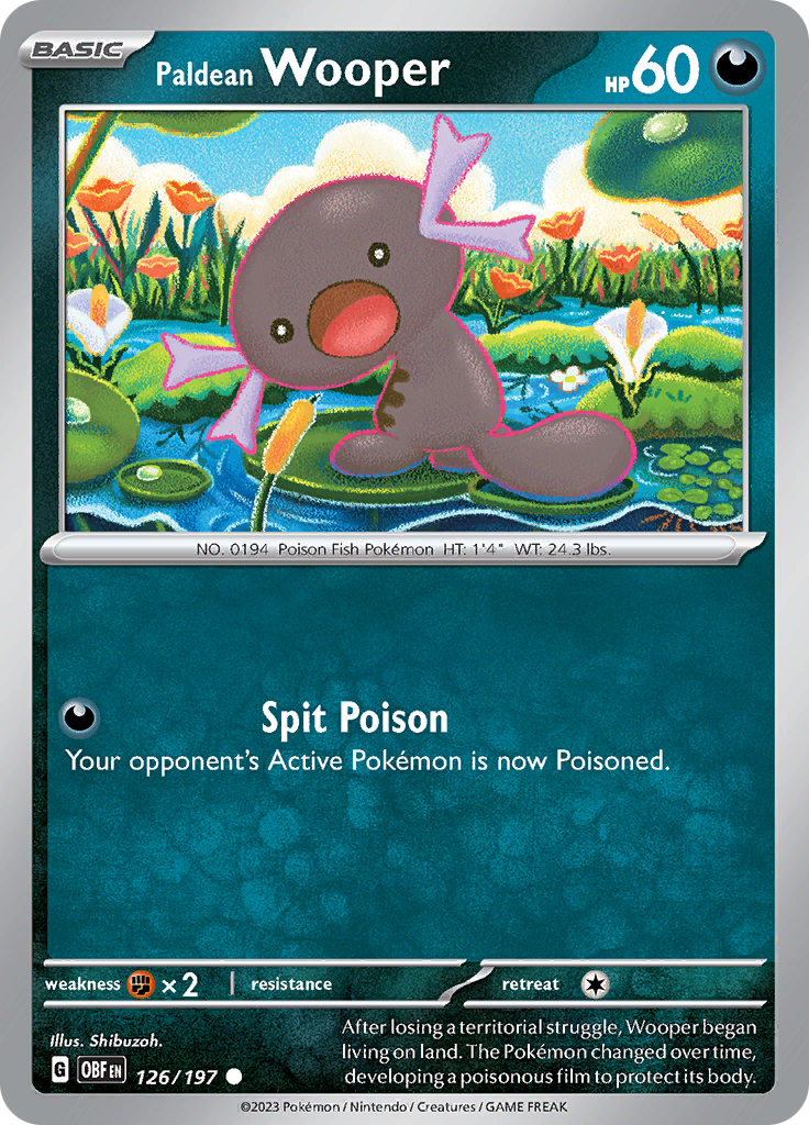 Wooper de Paldea (126/197) [Escarlata y Púrpura: Llamas Obsidianas]