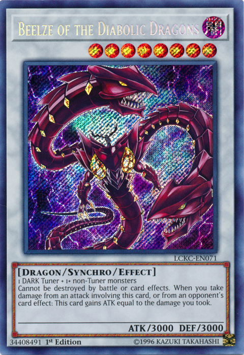 Beelze de los Dragones Diabólicos [LCKC-EN071] Rara Secreta