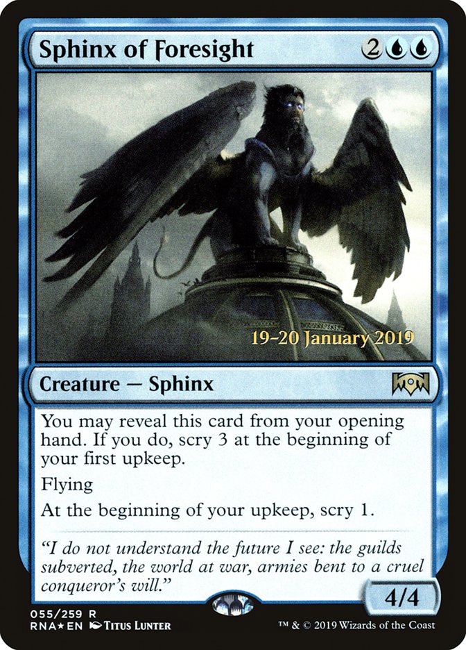 Sphinx de la prescience [Prerelease Promos Ravnica Allegiance]