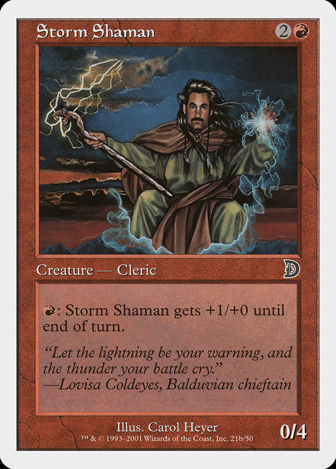 Chamane des tempêtes (mâle) [Deckmasters]