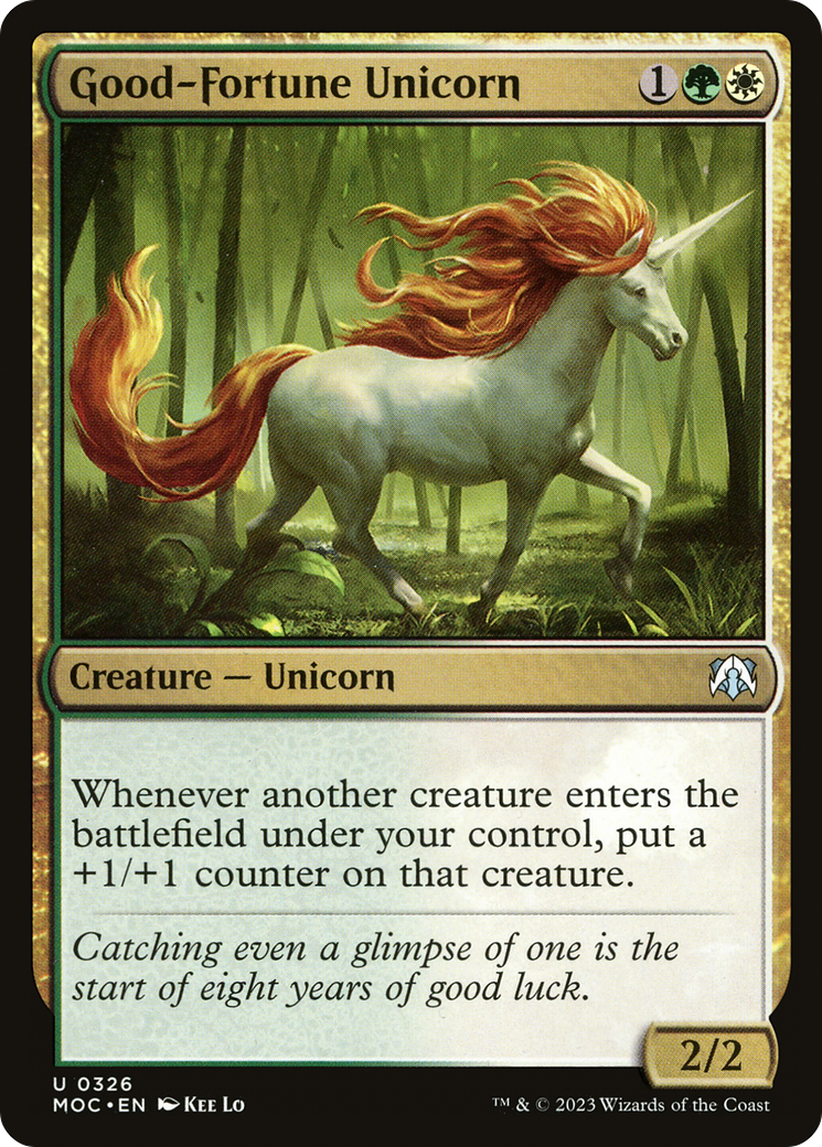 Unicornio de la Buena Fortuna [Commander de Marcha de las Máquinas]