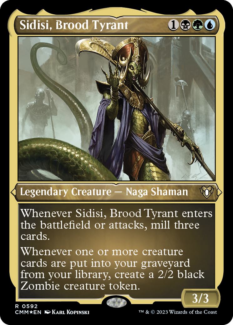 Sidisi, tyran de la couvée (gravure à l'acide) [Masters de Commander]