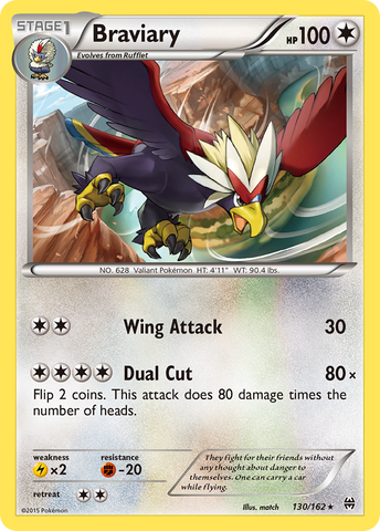 Braviary (130/162) [XY: Vidas Cruzadas]