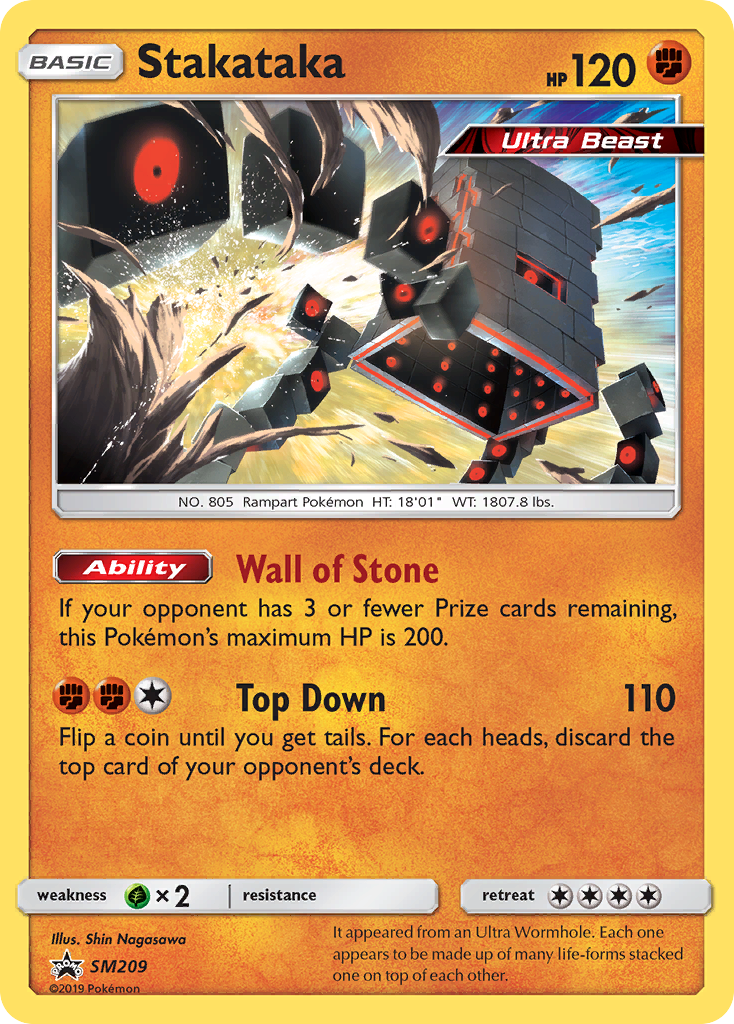 Stakataka (SM209) [Sol y Luna: Cartas promocionales Black Star]