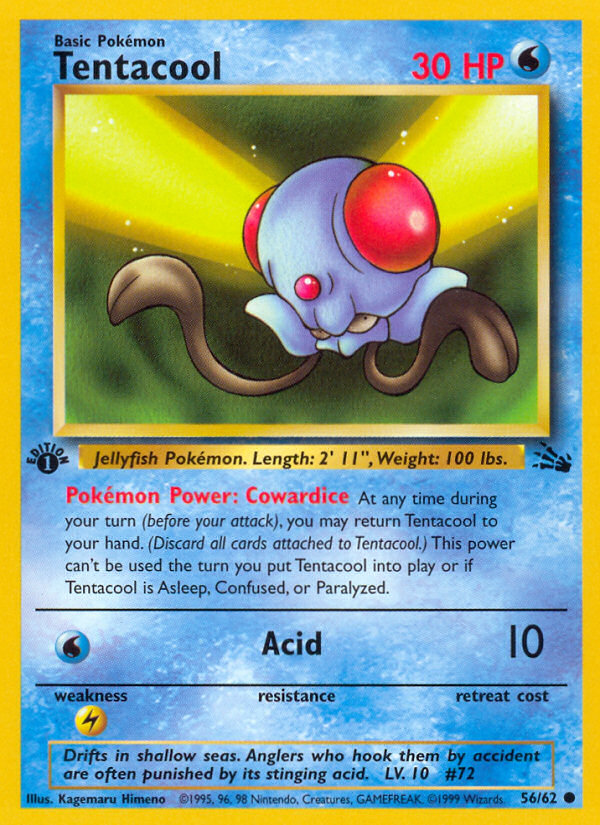 Tentacool (56/62) [Fossile 1re édition]