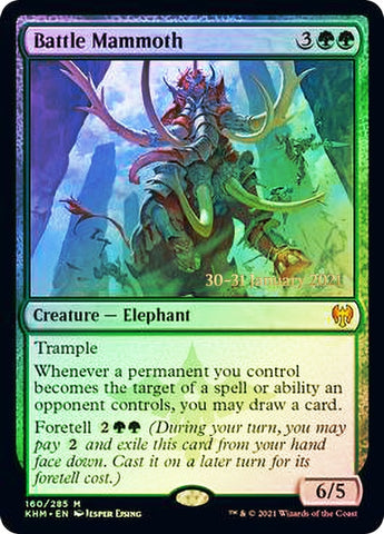 Mamut de batalla [Promos de prelanzamiento de Kaldheim]