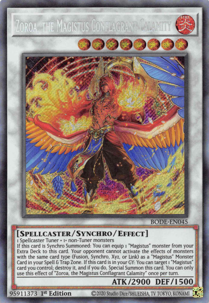 Zoroa, le Calamité Conflagrante Magistus [BODE-FR045] Secret Rare