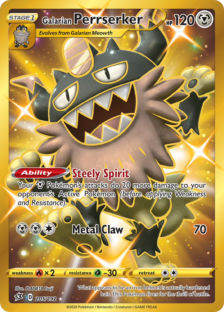 Berserkatt de Galar (205/192) [Épée et Bouclier : Clash des Rebelles]