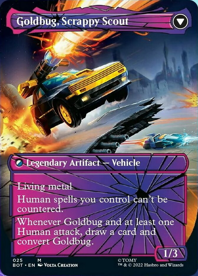 Goldbug, allié de l'Humanité // Goldbug, éclaireur audacieux (Shattered Glass) [Transformers]