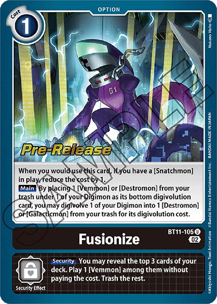 Fusión + [BT11-105] [Promos de Prelanzamiento de Fase Dimensional]