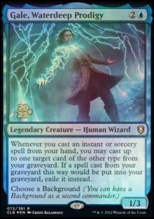 Gale, prodigio de Aguasprofundas [Commander Legends: Battle for Baldur's Gate Prerelease Promos]