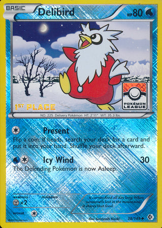 Delibird (38/149) (Liga Promocional 1er Puesto) [Negro y Blanco: Fronteras Cruzadas]