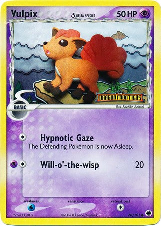 Vulpix (70/101) (Especie Delta) (Sellado) [EX: Frente de Dragón]