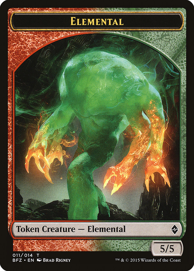 Ficha de Elemental (011/014) [Fichas de Batalla por Zendikar]