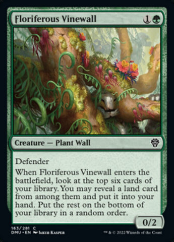 Muro de enredaderas floríferas [Dominaria unida]