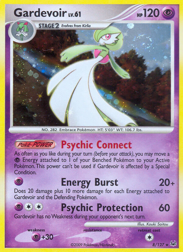 Gardevoir (8/127) (Exclusif au deck thématique) [Platine : Set de Base]