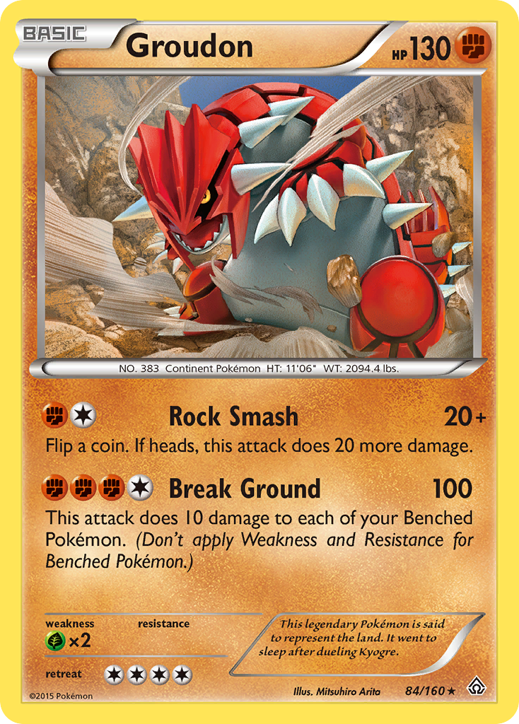 Groudon (84/160) [XY : Primo-Choc]